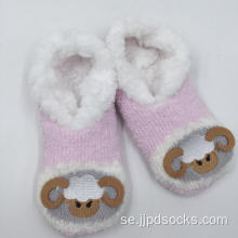 Fashion Pink Sheep Slipper Socks